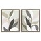 Stupell Industries Neutral Leaf Shapes 2pc Floating Frame Set Design by June Erica Vess